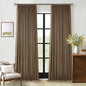 Dutch Cocoa Linen Blackout 92 Inch Curtains by Twodrapes
