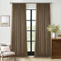 Dutch Cocoa Blackout Pinch Pleat Linen Curtains 105 Inches Long by Twodrapes