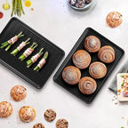 Cookie Sheet for Baking, Ceramic Baking Sheet Jelly Roll Pan, Thicker Carbon Steel Baking Sheet Non Stick, 15.3 x 11.3 Inch Baking Tray for Oven