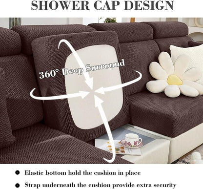 Couch Covers for 3 Cushion Sofa Pet Friendly Couch Cushion Covers Universal - Image 4