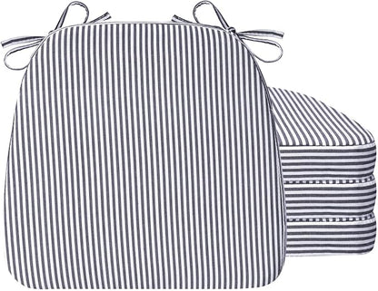 AAAAAcessories D-Shaped Chair Cushions, Featuring Ties and Removable, by AAAAAcessories