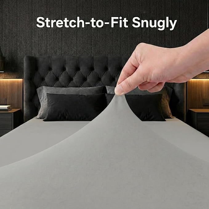 Stretchy Cot Fitted Sheet 25" x 75" - Image 2