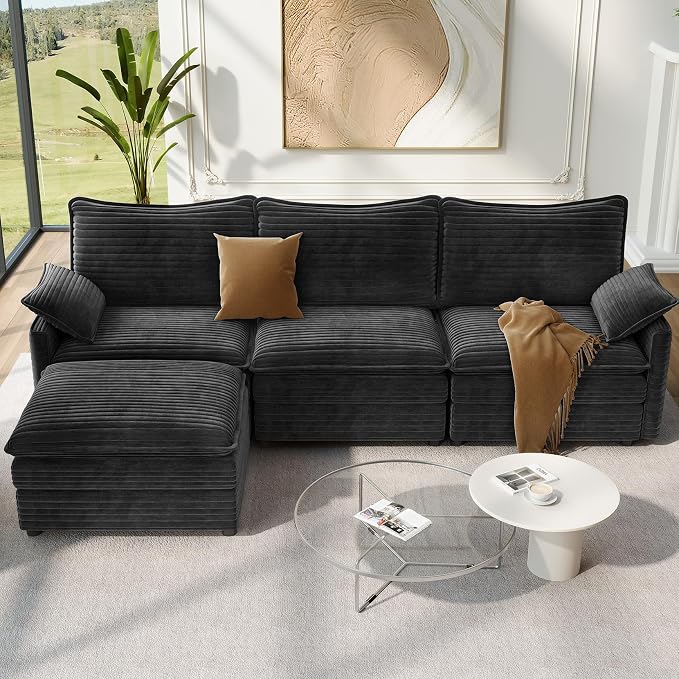 Vesgantti 108" Modular Sectional Sofa, Comfy Cloud Couch by Vesgantti
