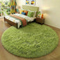 Amdrebio Grass Green Large Round Rug 7Ft by Amdrebio