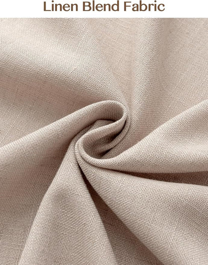 Liz Pinch Pleated Linen Curtains Light Filtering Curtains - Image 7