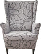 KRFOONN Wingback Chair Covers Slipcovers 2 Piece Stretch Wing Chair Covers by KRFOONN