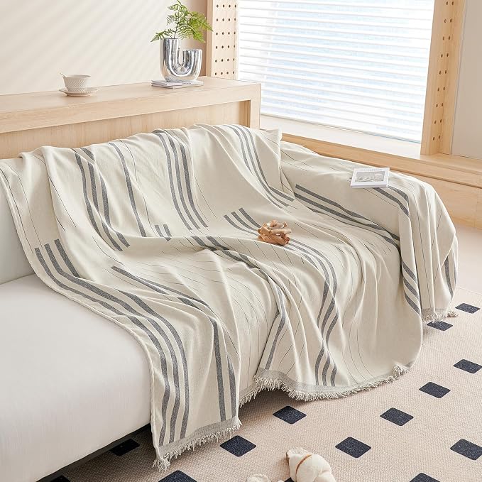 DREAMINGO Couch Cover Reversible Chenille 3 Seat Sofa Covers - Image 2
