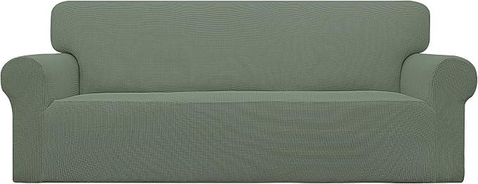 Easy-Going Stretch Oversized Sofa Couch Slipcover Washable Greyish Green | by Easy-Going