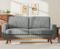Vesgantti 68" Loveseat Sofa Dark Gray, Comfy Corduroy Couch by Vesgantti