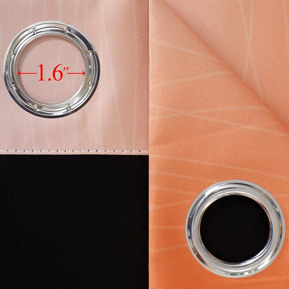 Ombre Orange and Blue Blackout Curtains 52Wx45L Inch Long | Gradient Curtains - Image 7