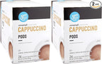 Amazon Brand - Happy Belly Cappuccino Coffee Pods Compatible with K-Cup Brewers, Caramel Flavored, 24 Count (Pack of 2)
