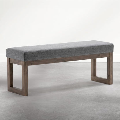 SIMPLIHOME Milltown Large Ottoman Bench - Image 3
