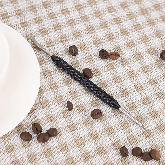 Stainless Steel Latte Art Pen, 2Pcs Latte Art Tools 2 Ends Coffee Art Pen Professional Barista Tool for Cappuccino Latte Espresso
