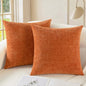 CaliTime Fall Decorative Throw Pillow Covers 22 X 22 Inches Burnt Orange | Pack by CaliTime