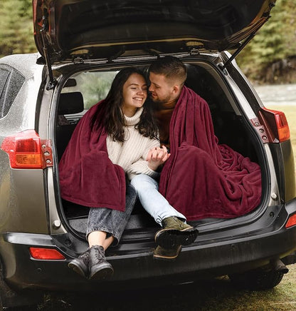 Utopia Bedding Soft Fleece Bed Blanket Throw Size Burgundy | Microfiber Plush - Image 9