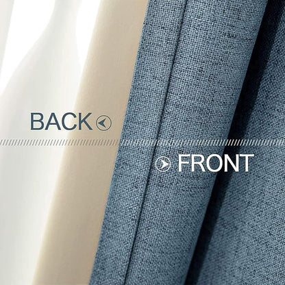 MIULEE 100% Blackout Linen Curtains - Image 6
