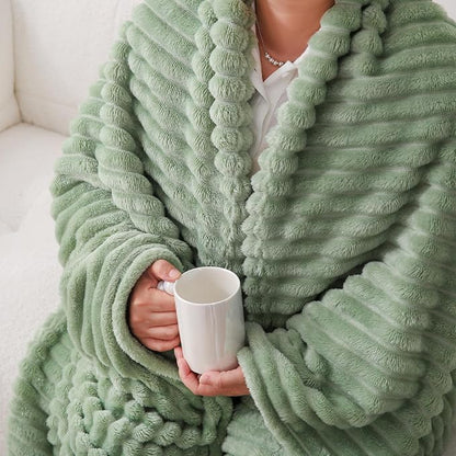 Sage Green Fleece Throw Blanket 50”×60” - Image 5