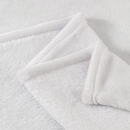 BEDELITE Fleece Blanket Soft Plush King Size Bed Blanket White 108"x90" | Ultra - Image 6