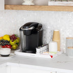 Mind Reader Coffee Station Serving Tray, 7 Pod Capacity Countertop Organizer, Storage, 17.5" L x 13.25" W x 1.25" H, Single, White