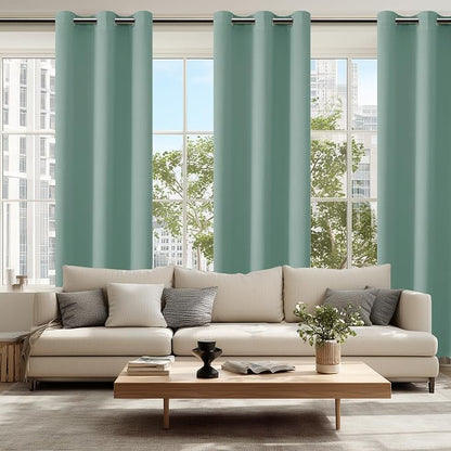 Blackout Curtains for Bedroom, Sage Green, 42 x 84 Inch, 2 Panels | Thermal - Image 6