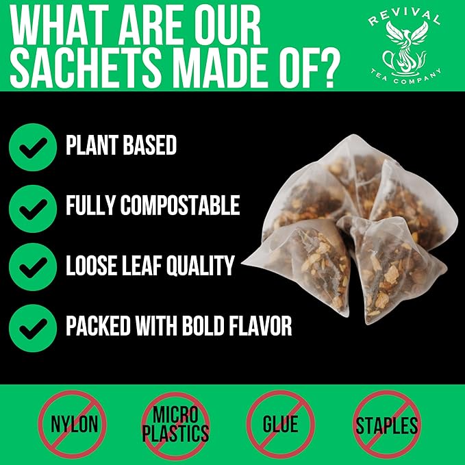 Revival Tea Company Earl Grey Chai Tea - Black Tea Blend with Fresh Spiced Chai and Bergamot Flavor - Loose Leaf 8 Ounces