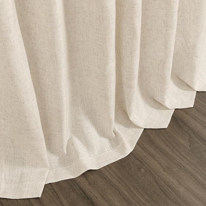 Linen Curtains 84 Inch Length 2 Panels Set - Image 9