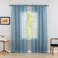 YJ YANJUN Vintage Lace Curtains 96 Inches Long-Victorian Floral Pattern Dusty by YJYANJUN