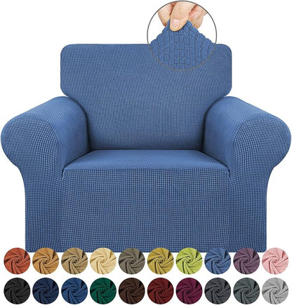 Stretch Chair Sofa Slipcover, Single Couch Cover, Riverside | 1-Piece Washable by KEKUOU