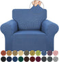 Stretch Chair Sofa Slipcover, Single Couch Cover, Riverside | 1-Piece Washable by KEKUOU