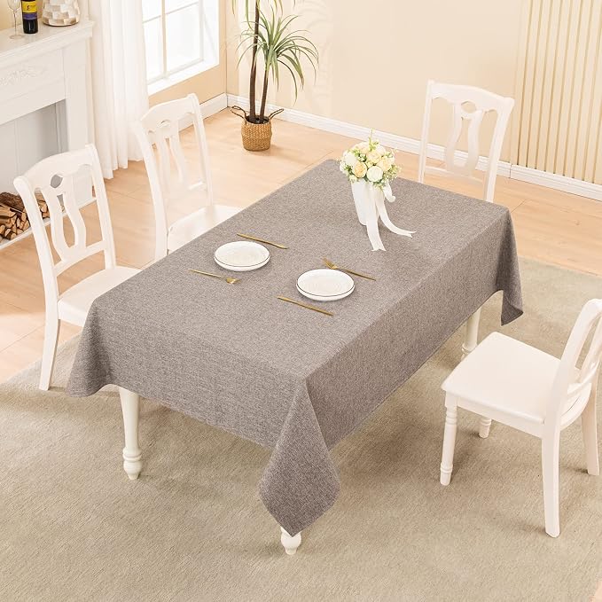 BALCONY & FALCON Rectangle Tablecloth Washable Wrinkle Resistant and Water - Image 5