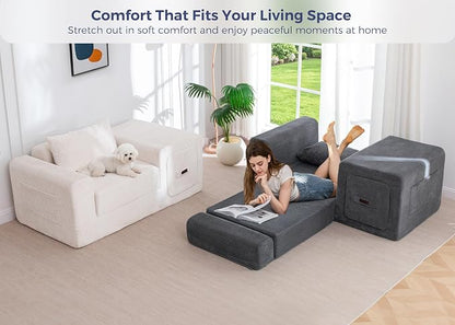 MAXYOYO Folding Sofa Couch, Convertible Floor Sofa - Image 9