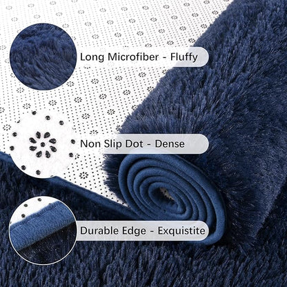Chicrug Soft Runner Rug for Bedroom Living Room Plush Fluffy Rug 2x6 | Shag - Image 6