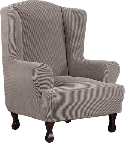 H.VERSAILTEX Wing Chair Slipcover Chair Covers by HVERSAILTEX