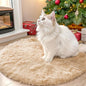 OLANLY Beige Round Rugs for Bedroom by OLANLY