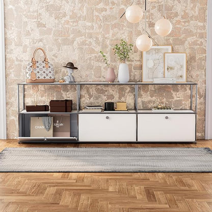 Modern Storage Cabinet Sideboard Versatile Free-Standing Organizer Cabinets - Image 6