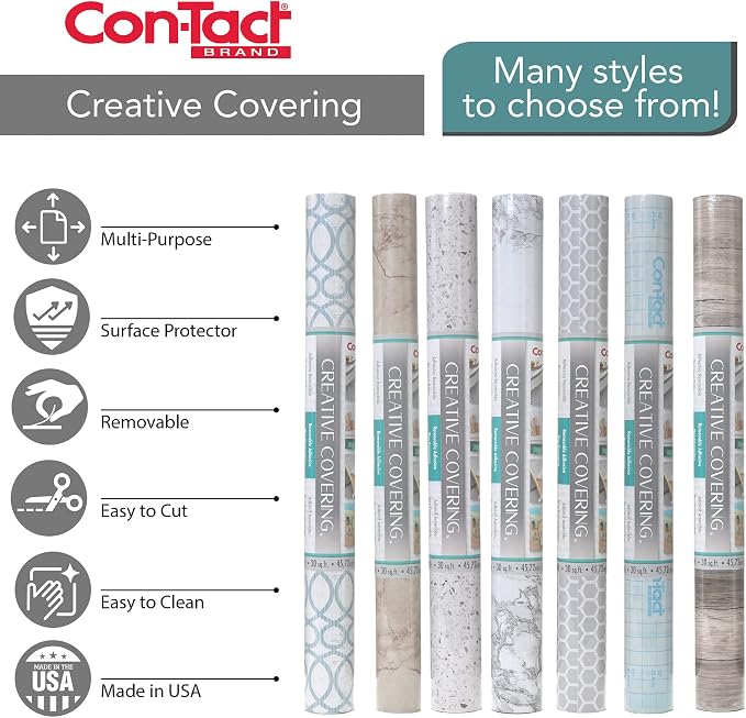 Con-Tact Brand Creative Covering, Self-Adhesive Shelf Liner, Talisman Glacier - Image 6