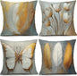 OBSEDE Bohemian Feathered Butterfly Decorative Throw Pillow Covers 18 × 18 in by OBSEDE