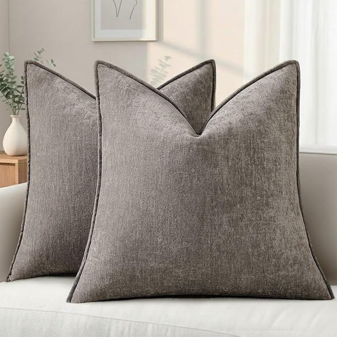 decorUhome Summer Couch Euro Sham Throw Pillow Covers 24x24 Set of 2, by decorUhome
