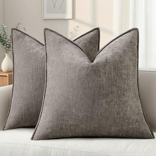 decorUhome Summer Couch Euro Sham Throw Pillow Covers 24x24 Set of 2, by decorUhome