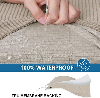 Waterproof Sectional Couch Covers, Non Slip Sofa Cushion Covers | L Shape - Image 3