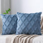 Set of 2 Soft Moroccan Throw Pillow Covers 20x20 Inch Plush Boho Decorative by Cozoomy