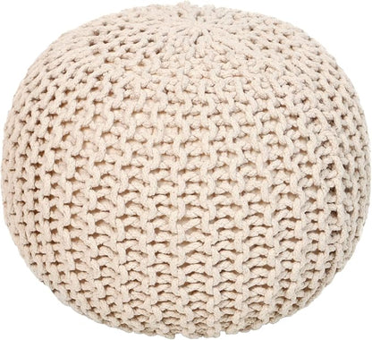 REDEARTH Round Pouf Ottoman by REDEARTH