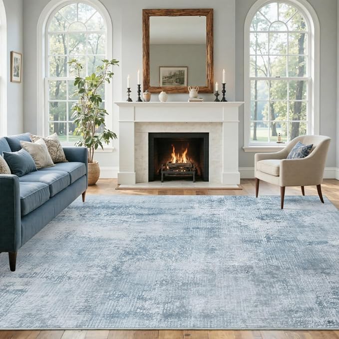 4x6 Ft Area Rugs for Living Room, Soft Non-Slip Washable Rugs Modern Abstract - Image 3