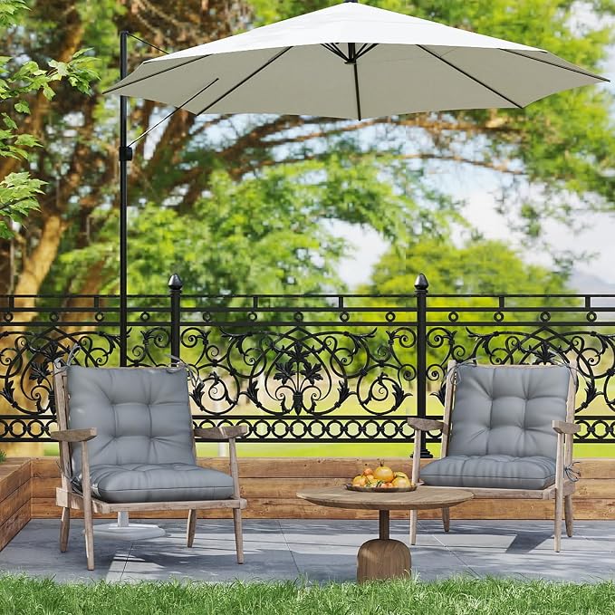Outdoor Chair Cushion, High Back Soft Seat Pad - Image 2