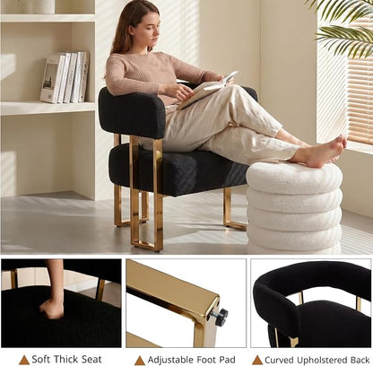 Modern Barrel Accent Chair - Image 4