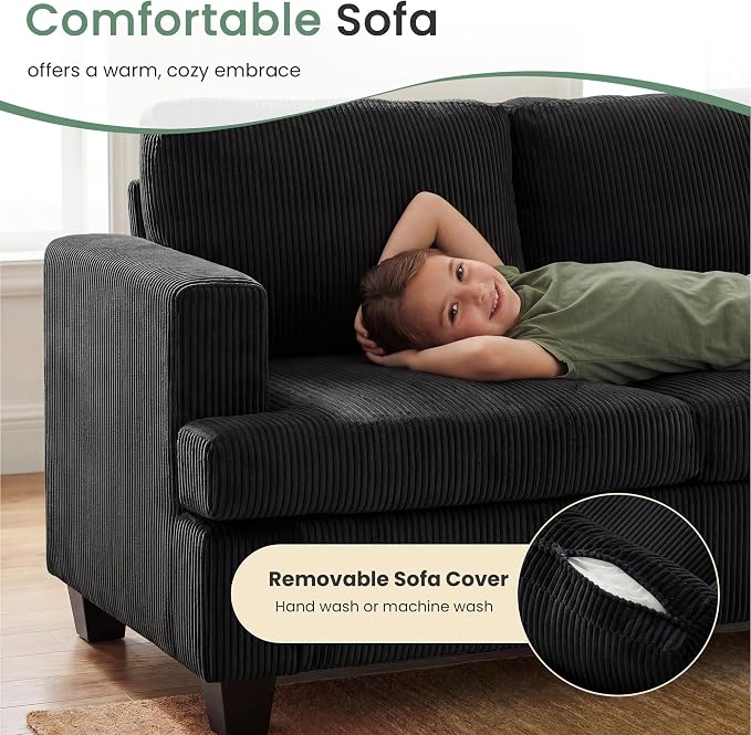 YOUDENOVA 2 Piece Set Comfy Sofa Couch, Loveseat Sofa * 2 - Image 4