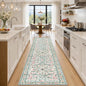 PLHXFR 3x10 Washable Runner Rug：Floral Indoor Kitchen Carpet Green Beige | by PLHXFRSoftAreaRugs