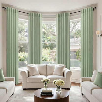 Sage Green Curtains 38 Inch Wide - Image 7