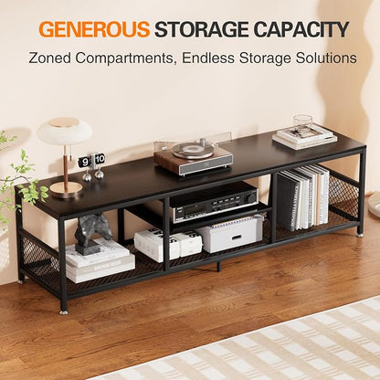 VECELO TV Stand with Power Outlets - Image 7