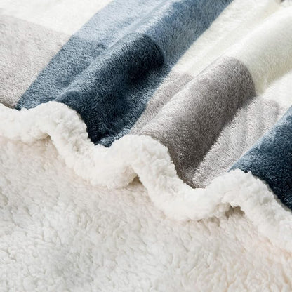 PU MEI Sherpa Fleece Throw Blanket 60" x 80" Reversible Plush Fluffy Large Big - Image 4